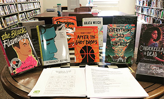 Teen books on display